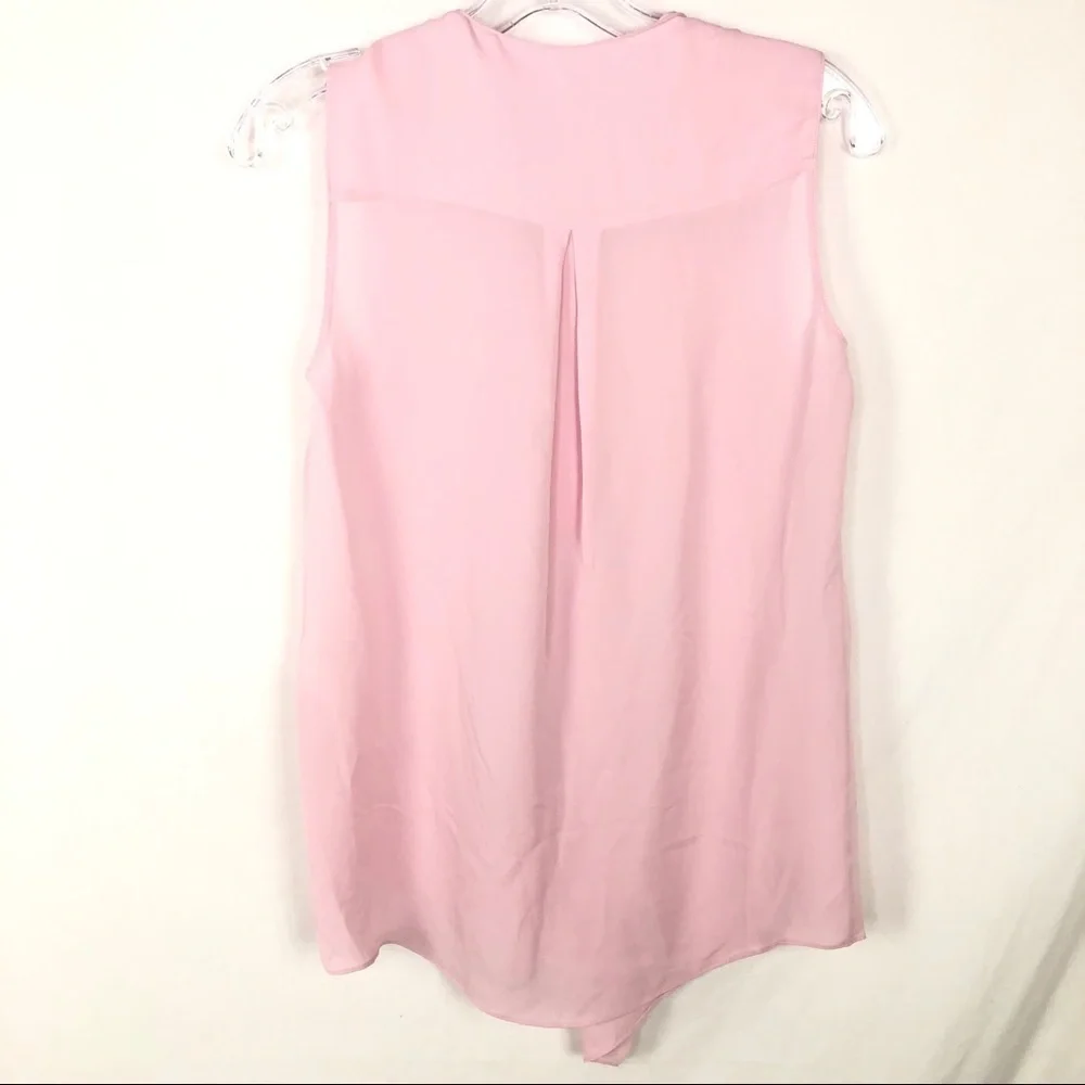 NWT Tahari 100% silk pink blouse - Picture 7 of 7